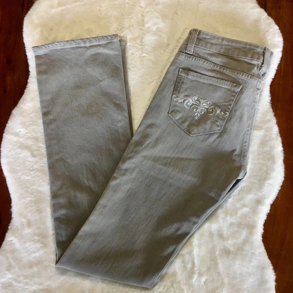 Paige Melrose Straight Grey Jean - Picture 1 of 8